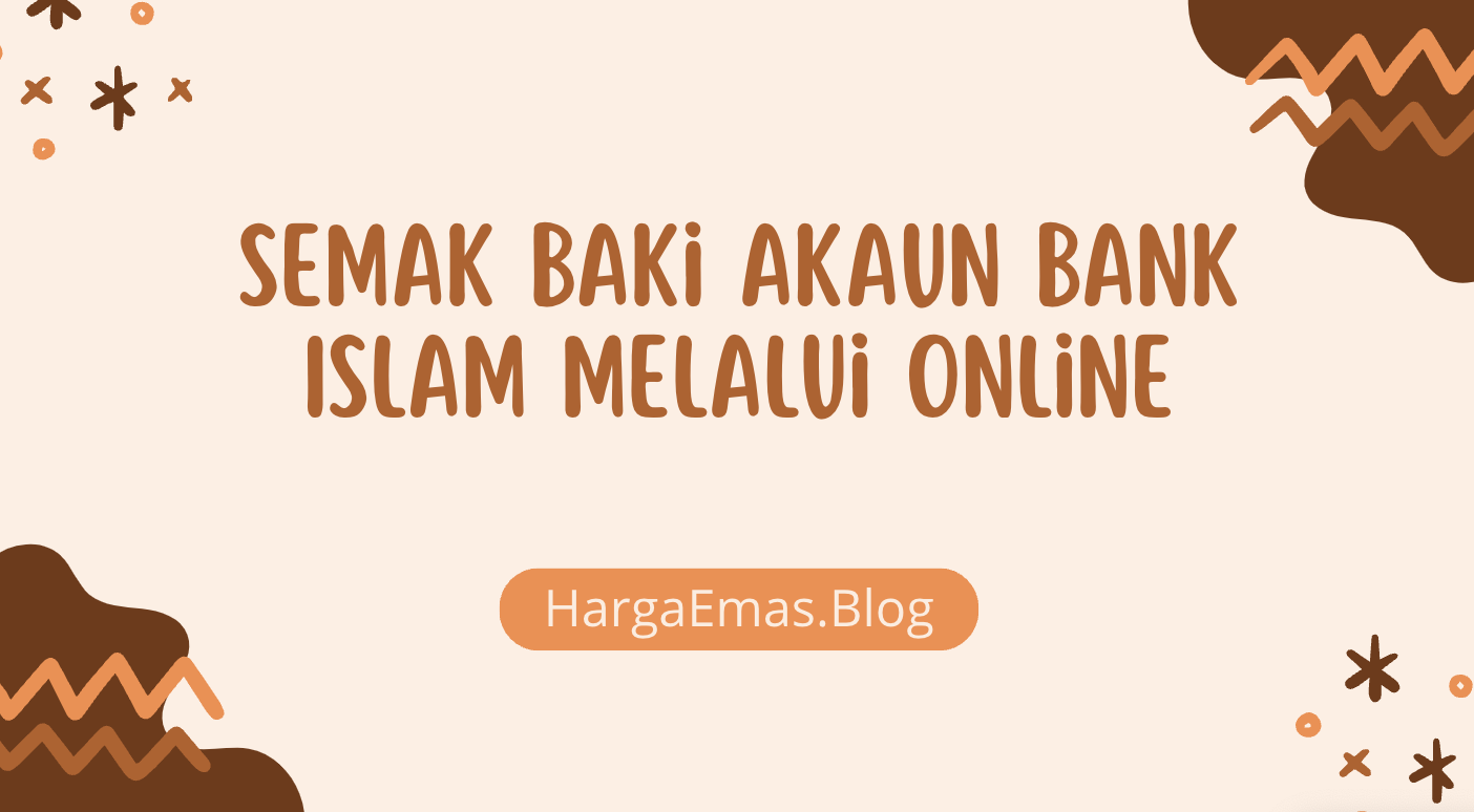 Semak Baki Akaun Bank Islam Melalui Online