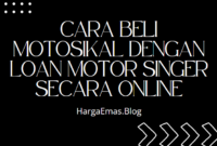 Cara Beli Motosikal Dengan Loan Motor Singer Secara Online