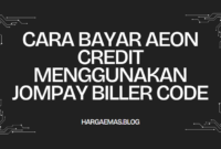 Cara Bayar AEON Credit Menggunakan JomPAY Biller Code