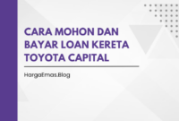 Cara Mohon dan Bayar Loan Kereta Toyota Capital