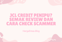 Penipuan Menggunakan Nama JCL Seringkali, scammer cuba memanipulasi nama syarikat yang terkenal untuk mencapai hasrat jahat mereka. JCL Credit Tipu Baru-baru ini, JCL Credit Leasing Sdn Bhd mendapati kes di mana penipu mengaku sebagai JCL Collection Agent dan membuat panggilan palsu kepada individu dengan tujuan menipu mereka untuk membuat pembayaran palsu. Namun, perlu ditekankan bahawa JCL Credit Leasing Sdn Bhd tidak pernah melantik ejen untuk menjalankan sebarang tindakan kutipan atau komunikasi rasmi dengan pelanggan. JCL juga tidak mempunyai kaitan dengan sebarang penipuan yang melibatkan nama mereka. Oleh itu, jika Anda menerima panggilan mencurigakan yang mengaku dari pihak JCL, pastikan Anda mengesahkan dengan pihak JCL terlebih dahulu sebelum membuat sebarang pembayaran.